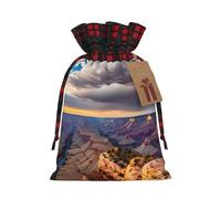 Muflvdx Beauty Grand Canyon Print Christmas Gift Bags,Reusable Holiday Bags For Gifts,For Christmas,Birthdays,Parties