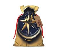 Muflvdx Law Of The Compass Navigation Print Sacks Drawstring Bags,Gift Bags Reusable Easy To Wrap,For Birthdays,Holidays,Christmas Bags