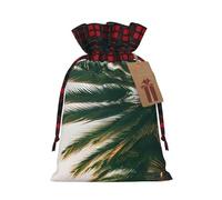 Muflvdx Los Angeles Palm Trees Print Christmas Gift Bags,Reusable Holiday Bags For Gifts,For Christmas,Birthdays,Parties