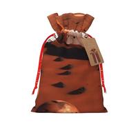Muflvdx Mars Planet Print Sacks Drawstring Bags,Gift Bags Reusable Easy To Wrap,For Birthdays,Holidays,Christmas Bags