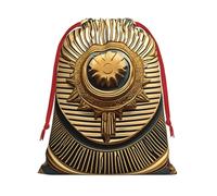 MUFLVDX Sun Old Egyptian Timeless Grace Print Christmas Gift Bags,Multi Purpose Drawstring Gift Pouches,For Xmas,Weddings,Parties,Gifts,Candy