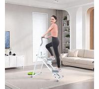 mufojyez Stair Stepper, Folding Vertical Climber Machine with LCD Display, Exercise Equipment, Full Body Workout Adjustable Step Machine with Non Slip Pedals, Aerobic Step Platform, Stair Climber for