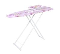 mufsceku Ironing Board Foldable 42 Inch,Extended Clothes Ironing Board,Extra Large with Big Steam Iron Rest,Space Savier Ironing Table,Heat-Resistant Cover,Adjustable Height,Sturdy Legs Purple 42 Inch