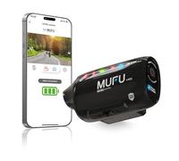 MUFU Dual 2K Helmet Camera for Motorcycle, 4000mAh Battery Max 8H Recording, Front & Rear Action Cam, IP66 Waterproof, Camcorder with APP for Bike, Ski, Snowboard, Skateboard, 64GB Card, Model V40S