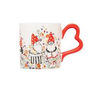 Mug: 1 X 275Ml Cath Kidston Gallery Table, Gnomes Heart Handle Mug, Ceramic