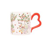 Mug: 1 X 275Ml Cath Kidston Oh My Heart Handle Mug, Ceramic