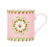 Mug: 1 X 275Ml Cath Kidston Strawberry Border Pink Mollie Mug, Ceramic