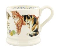 Mug: 1 X 300Ml Emma Bridgewater Cats All Over 1/2 Half Pint Mug, Ceramic