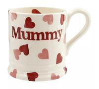 Mug: 1 X 300Ml Emma Bridgewater Pink Hearts Mummy, Half Pint Mug, Ceramic