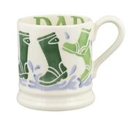 Mug: 1 X 300Ml Emma Bridgewater Wellies Dad 1/2 Pint Mug, Ceramic