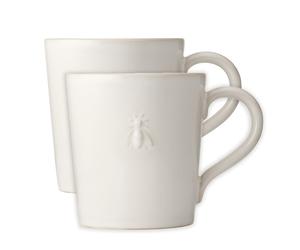 Mug: 1 x 520ml La Rochere Bee Cream Mug, Ceramic