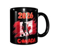Mug 2026 Canada Soccers Coffee Mug Custom Ceramic Cup Cappuccino Coffee Cups for Best Friend Work Men Women 330Ml