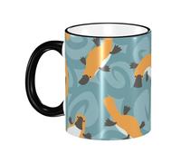 Mug,330 ml Ceramic Cup Coffee Cup Tea Cup for Kitchen Restaurant Office,Platypus Cute