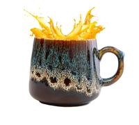 Mug À Café En Céramique - Avec Poignée Ergonomique | Grande Capacité, Design Modern Et Glaçure Fluide Idéale Pour Thé, Latte, Lait, Cacao, Couple Et Usage Quotidien