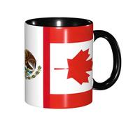 Mug America Canada Mexico Combination Friendship Flags Tea Cup Great Gift Idea Coffee Mug Custom Mugs for Men Women Restaurants Kitchens 330Ml