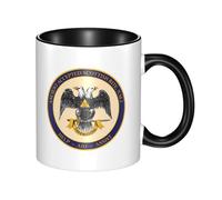 Mug Ancient Accepted Scottish Rite Masonic Mugs Personalised with Your Text Coffee Mug Custom for Men Women Kitchens Work 330Ml