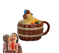 Mug - Animal Tea Cup | Ceramic Coffee Container | High quality material construction, cute creative lid design Home Office Tea Coffee Milk Usa