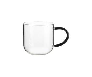 Mug Asa Selection Coppa Glass Black, 400 ml