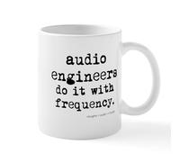 Mug Audio Engineers Do It with Frequency. Mugs Custom Coffee Mug Cappuccino Coffee Cups for Best Friend Men Women Work 330Ml