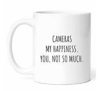 Mug Cameras Makes Me Happy Coffee Mug Cappuccino Tea Cup Premium Coffee Cups for Kitchens Restaurants Work 330Ml
