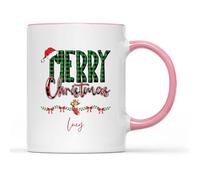 Mug Custom Name Merry Christmas Mugs Custom Coffee Mug Personalised with Your Text Tea Cup for Kitchens for Best Friend Work 330Ml
