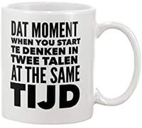 Mug Dat Moment When You Start Te Denken in Cup Fathers Day 2 PCS | Lightweight keepsake Novelty Drinking Cups Boss Wedding