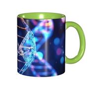 Mug DNA Genetic Helix Coffee Cups Personalised with Your Text Tea Cup Great Gift Idea for Kitchens Work Men Women 330Ml