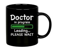 Mug Doctor in Progress Loading Mugs Personalised with Your Text Coffee Cups Great Gift Idea for for Best Friend Kitchens Work 330Ml