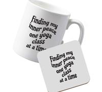 Mug Finding My Inner Peace One Yoga Class at a Time Right Handed