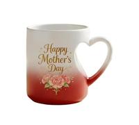 Mug for Coffee - 325 ml Heart Shape Ceramic Cup for Hot and Cold Beverages, Stylish Drinkware for Chocolate, Tea, Milk, Juice, Home Gatherings, Dorms, Hotels, Apartments, Parties, 4.13 x 3.15 x 3.54