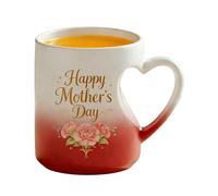 Mug for Coffee, Heat Sensitive Hot Cold Drinkware with Handle, Heart-Shaped Ceramic Coffee Mug, for Juice Chocolate Milk Water Party Home Gathering Event Dorm Hotel Apartment