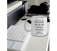 Mug for Concrete Finisher Coffee Cup Concrete Finisher Gift Dont Make Me Use My Concrete Finisher Voice Mug Funny Concrete Finisher Gift