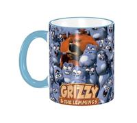 Mug for Grizzy and The Lemmings Funny Mug Ceramic Mugs Coffee Tea Mug Milk Water Mug Novelty Gift for Office and Home 330ML