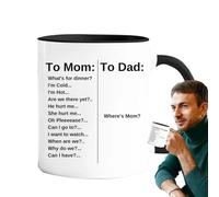 Mug for the Office of the Mother, Cup for the Father's Office, Coffee Cup for Home, Coffee Cup for the Office, Gift Cups for Parents, Cup Sets for Mum and Dad, Cup Sets for the Holidays D