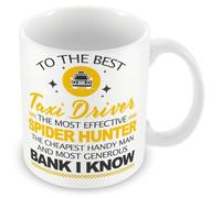 Mug Gift for Dads - Taxi Driver Spider Hunter Generous Bank