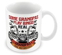 Mug Gift for Grandad - Some Grandpas Play Bingo Real Grandpas Ride Motorcycles