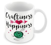 Mug Gift for Knitting - Craftiness is Happiness