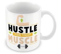 Mug Gift for Personal Trainer - Hustle for That Muscle