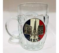 Mug Glass Paris Eiffel Tower and Other Paris Monuments Large Volume