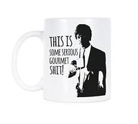 Mug gourmet sérieux, tasse à café avec inscription « Some Serious Gourmet Shit » 11 oz. White Mug blanc