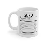 Mug Guru Nutrition Facts Mugs Ceramic Coffee Cups Great Gift Idea Ceramic Cup for Kitchens Men Women Restaurants 330Ml