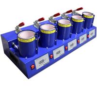 Mug Heat Press 5 in 1 Blue-Wave Mug Heat Press, Sublimation, 5 at Once,MP105x5