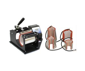 Mug Heat Press Machine Sublimation Transfer Print Various Attachments Latte Art