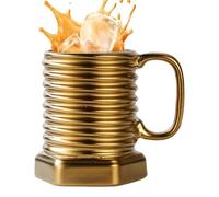 Mug Hélicoïdal 380 ml | Cup à Boisson Design Vis à Vis Hexagonale | Récipient pour Café et Boissons Chaudes Froides pour Cappuccino Lait Vin Jus Cadeau Prise en Main Ergonomique et Originale