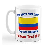 Mug I'm Not Yelling I Am Colombians Colombia Mug with Handles Friends 330ml | Coffee Mugs Novelty Coffee Mug for Men Love's day Kitchen