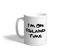 Mug I'm on Island Time Beach Ocean Nature Travel Mug Love's Day 330ml | Drinking Cup Novelty Coffee Cups for Anniversary Celebration Coffee Tea