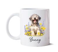 Mug Irish Wolfhound White Coffee Mug Personalised with Your Text Coffee Cups Custom Tea Cup Men Women for Kitchens Restaurants 330Ml