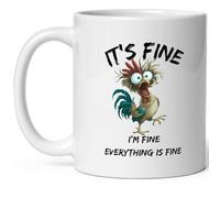 Mug It’S Fine Everything is Fine Coffee Mug Great Gift Idea Mugs Personalised with Your Text Coffee Cups for Kitchens Men Women Restaurants 330Ml