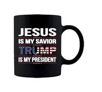 Mug | Jesus Is My Savior Mug, Political Ceramic Coffee Mugs, Republican for Conservatives, Gift for Men