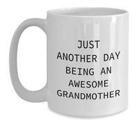 Mug Just Day Being an Awesome Grandma Tea Cup Custom Mugs Premium Ceramic Cup for Kitchens Men Women Restaurants 330Ml